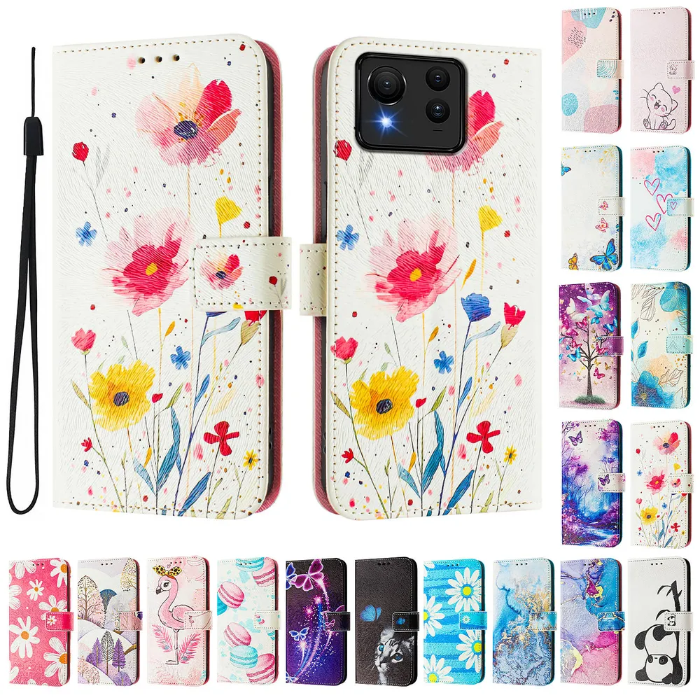 CH05 For Asus Zenfone 11 Ultra Pattern Printing PU Leather Drop-proof Cover Magnetic Clasp Flip Stand Wallet Case