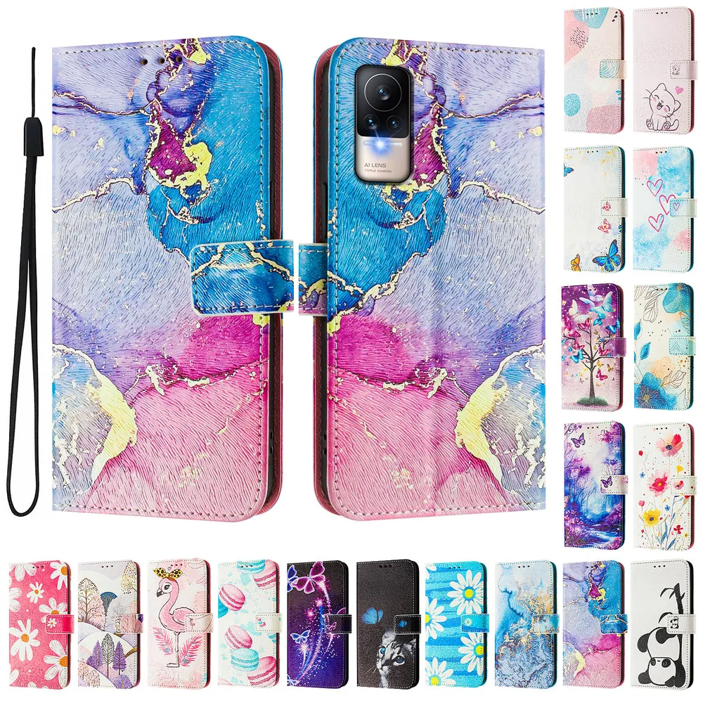 CH05 For Xiaomi Civi / Civi 1S Pattern Printing PU Leather Drop-proof Cover Magnetic Clasp Flip Stand Wallet Case