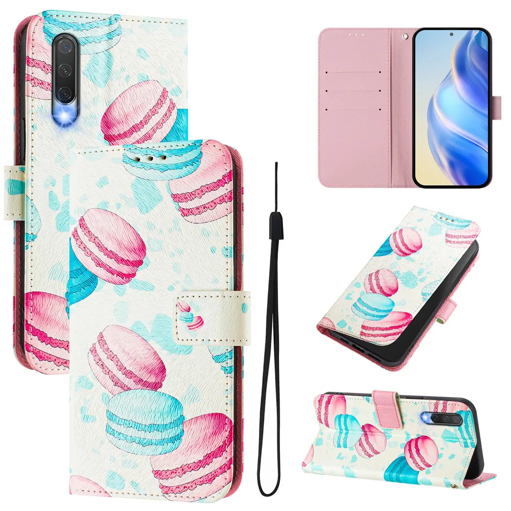 CH05 For Xiaomi CC9 Pattern Printing PU Leather Drop-proof Cover Magnetic Clasp Flip Stand Wallet Case