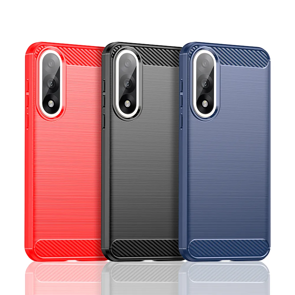 For Oneplus Nord 5 5G Carbon Fiber Drawing Series Scratch Resistant Shock Absorption Soft TPU Back Cover Case