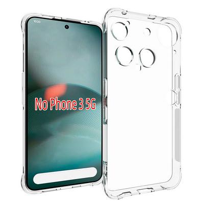Nothing Phone 3 Anti-Fingerprint Non-Slip Waterproof Four Corners Shockproof Transparent Soft TPU Back Cover Protective Case