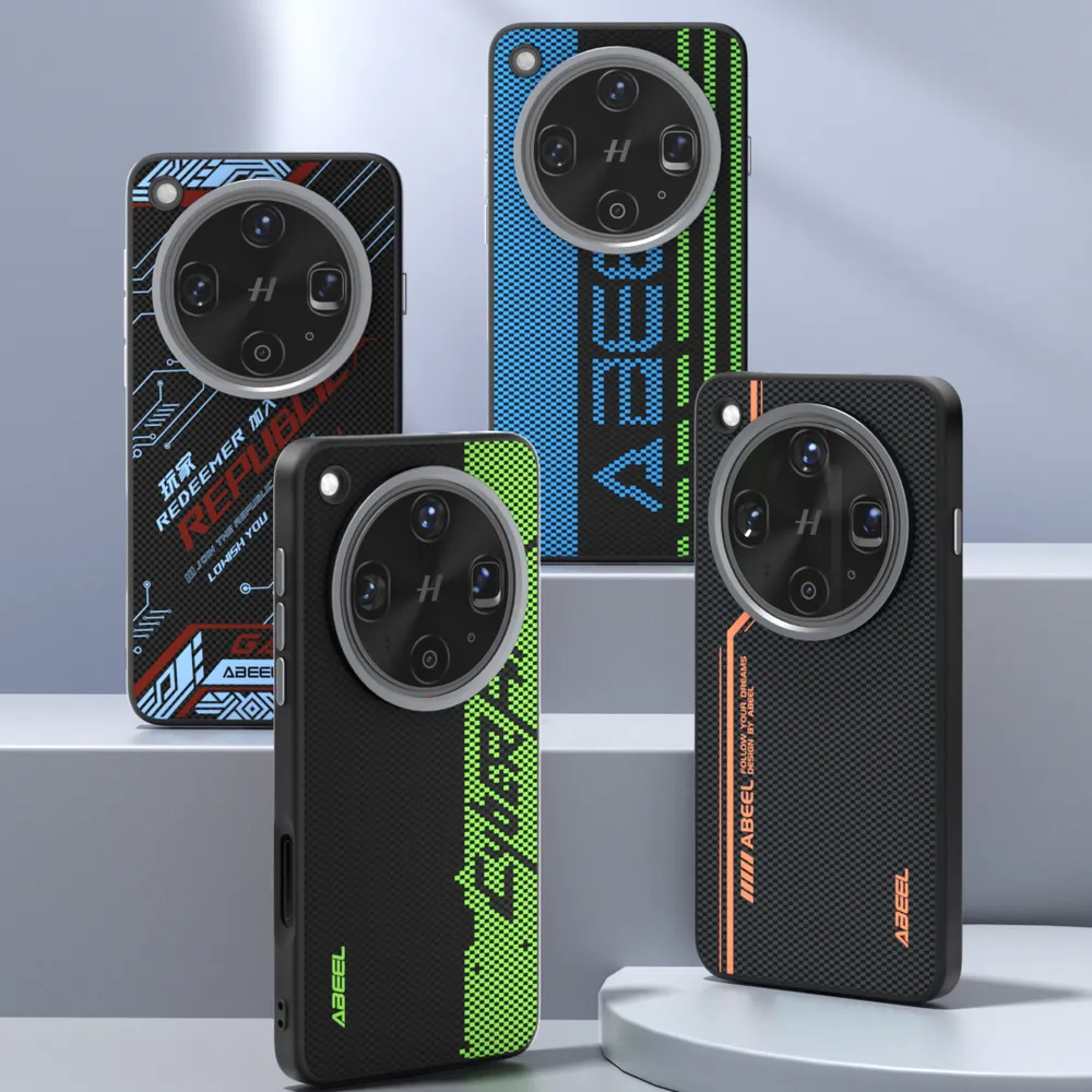 ABEEL For Oppo Find X8 Ultra Case Compatible with MagSafe Printed PC TPU Aluminum Alloy Leather Phone Cover