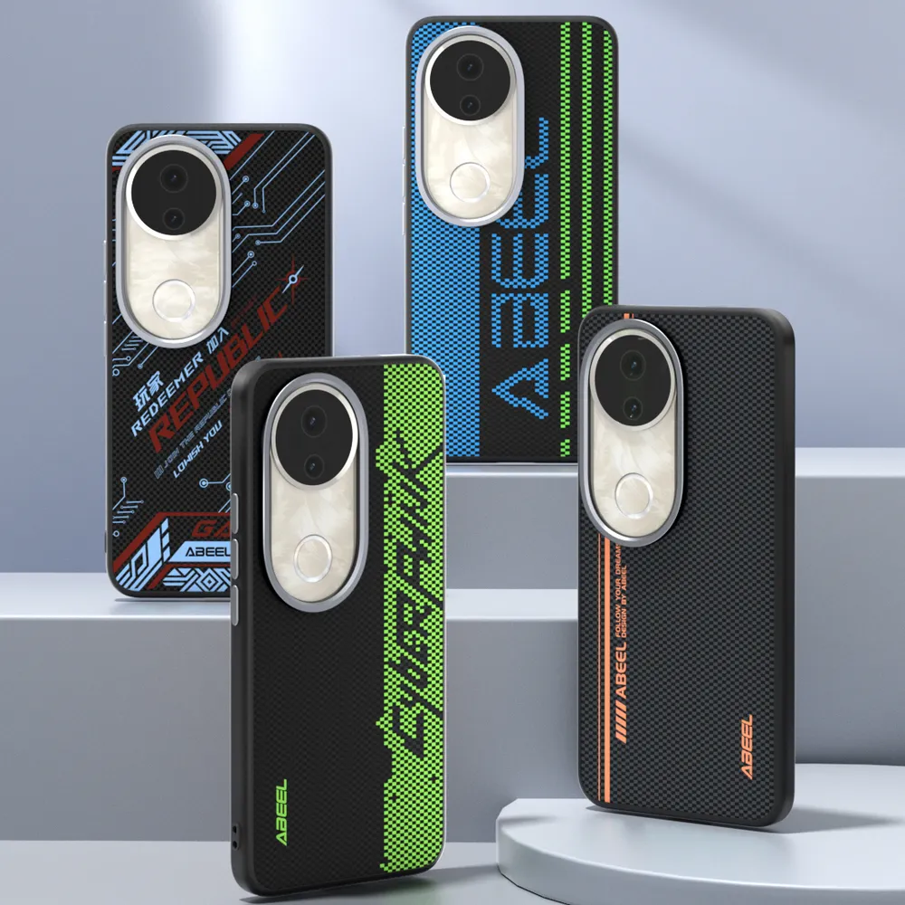 ABEEL For Vivo S20 Case Compatible with MagSafe Printed PC TPU Aluminum Alloy Leather Phone Cover