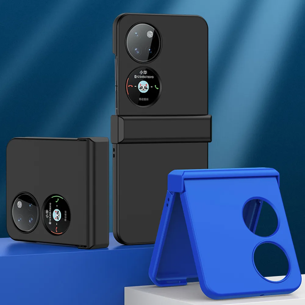 ABEEL For Huawei P50 Pocket Case Skin Feel PC Phone Cover with Hinge Protection 