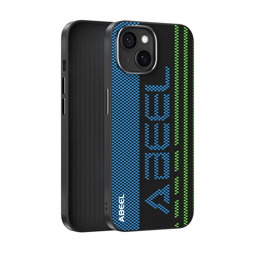 ABEEL For iPhone 14 Case Compatible with MagSafe Printed PC TPU Aluminum Alloy Leather Phone Cover