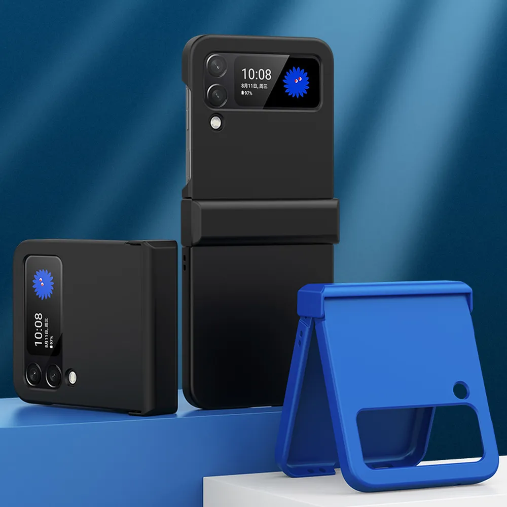 ABEEL For Samsung Galaxy Z Flip 4 Case Skin Feel PC Phone Cover with Hinge Protection 