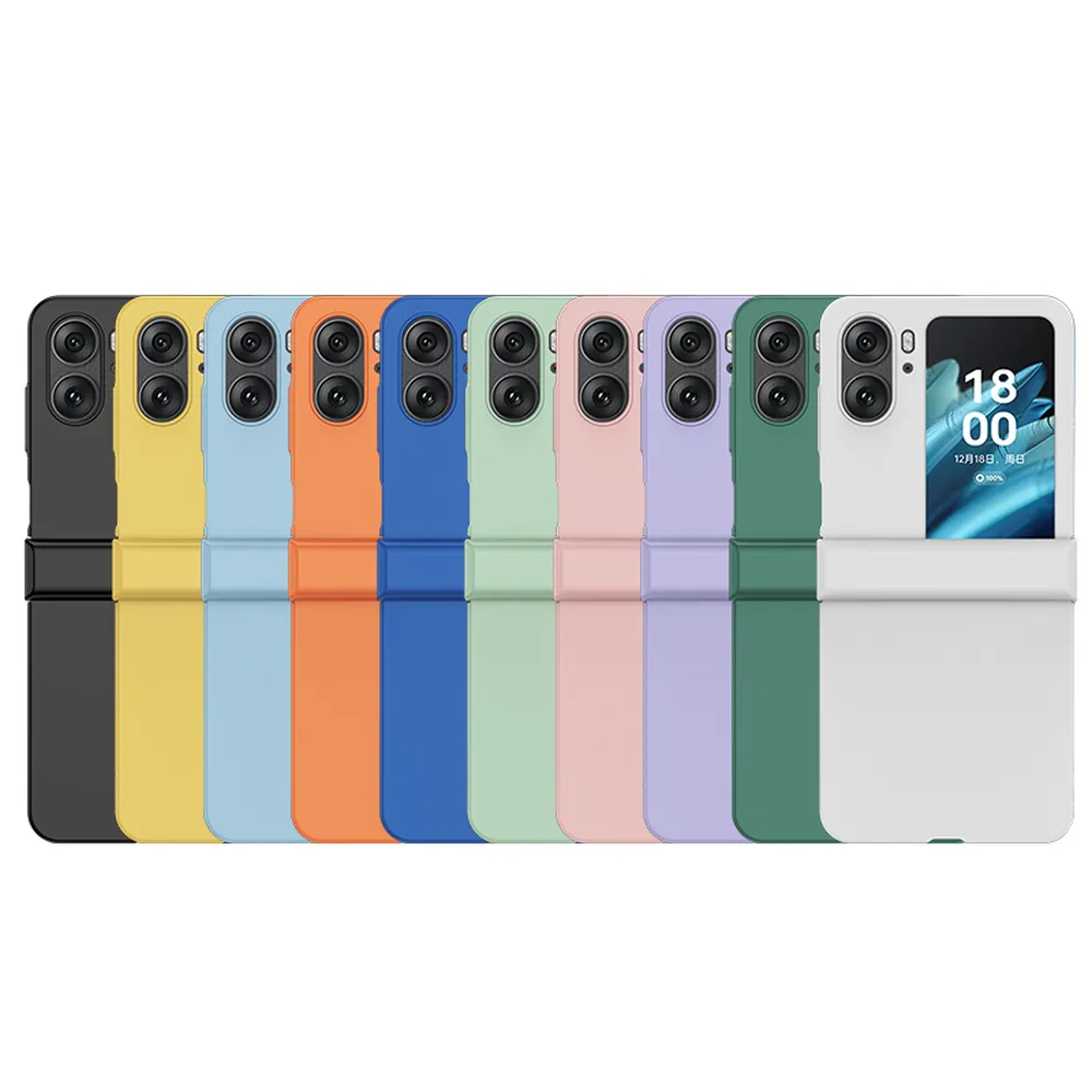 ABEEL For Oppo Find N2 Flip Case Skin Feel PC Phone Cover with Hinge Protection 