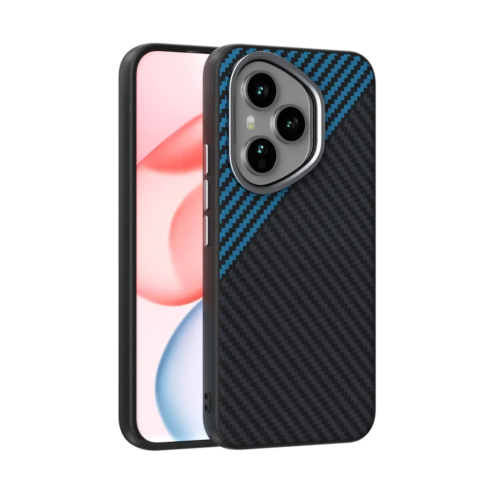 ABEEL For Honor 400 Pro Case Compatible with MagSafe Carbon Fiber Texture Back Cover 