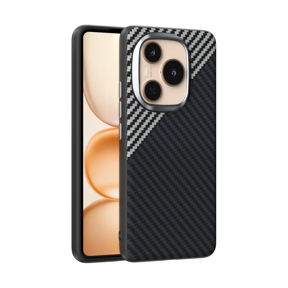 ABEEL For Honor Power Case Compatible with MagSafe Carbon Fiber Texture Back Cover 