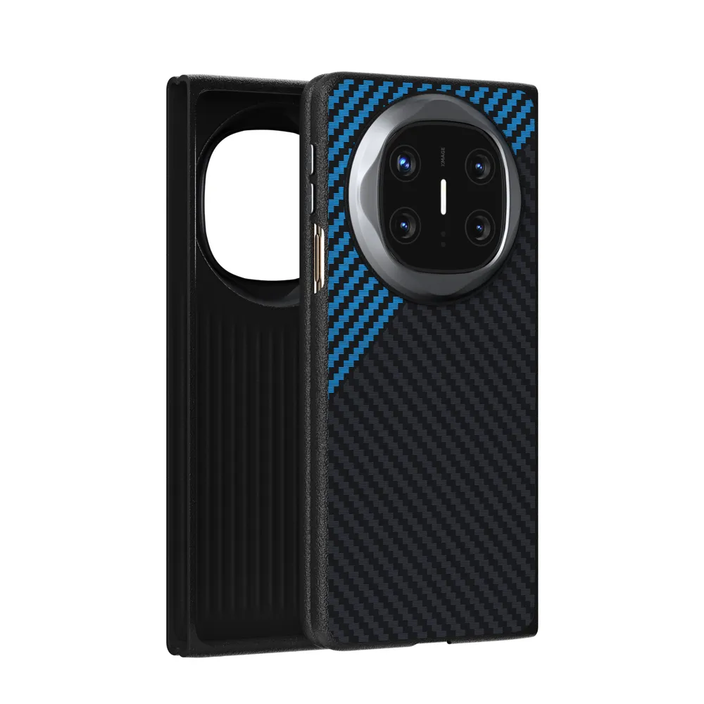 ABEEL For Huawei Mate X6 Case Compatible with MagSafe Carbon Fiber Texture Back Cover 