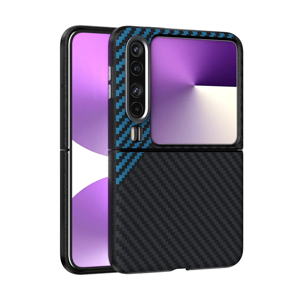 ABEEL For Huawei Pura X Case Compatible with MagSafe Carbon Fiber Texture Back Cover 