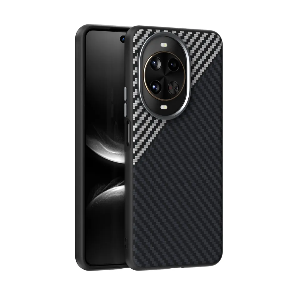 ABEEL For Huawei Nova 14 Pro Case Compatible with MagSafe Carbon Fiber Texture Back Cover 