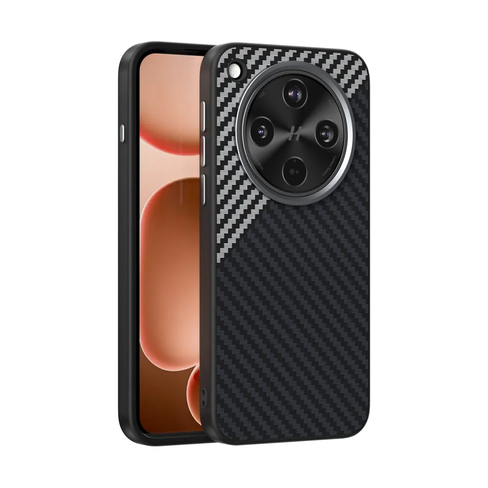 ABEEL For Oppo Find X8S Plus Case Compatible with MagSafe Carbon Fiber Texture Back Cover 