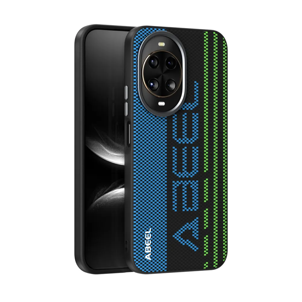 ABEEL For Huawei Nova 14 Case Compatible with MagSafe Printed PC TPU Aluminum Alloy Leather Phone Cover