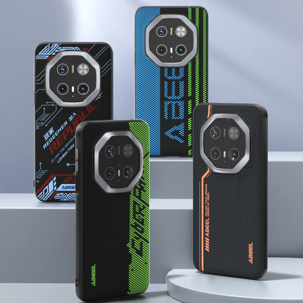 ABEEL For Huawei Mate 70 RS Case Compatible with MagSafe Printed PC TPU Aluminum Alloy Leather Phone Cover