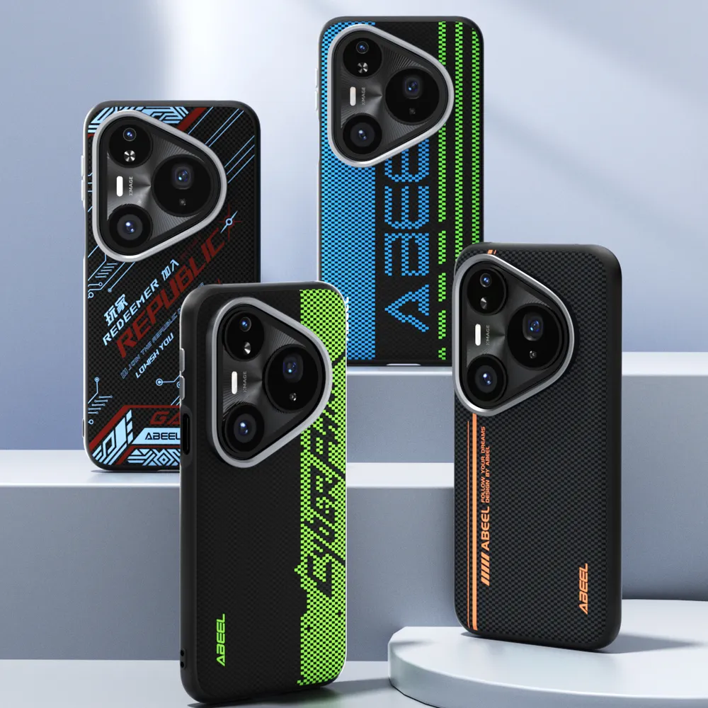 ABEEL For Huawei Pura 80 Pro Plus Case Compatible with MagSafe Printed PC TPU Aluminum Alloy Leather Phone Cover