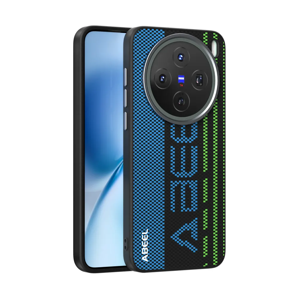 ABEEL For Vivo X200S Case Compatible with MagSafe Printed PC TPU Aluminum Alloy Leather Phone Cover