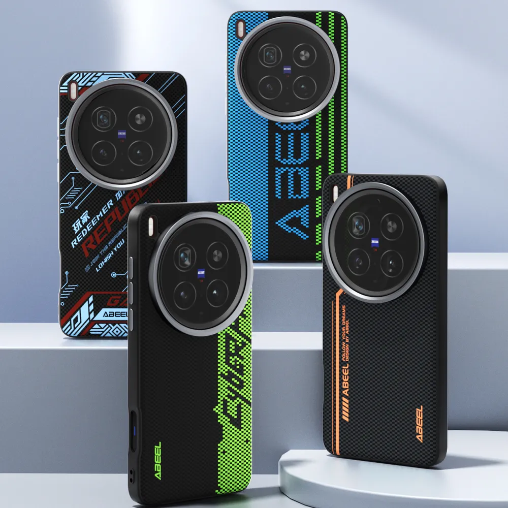 ABEEL For Vivo X200 Ultra Case Compatible with MagSafe Printed PC TPU Aluminum Alloy Leather Phone Cover