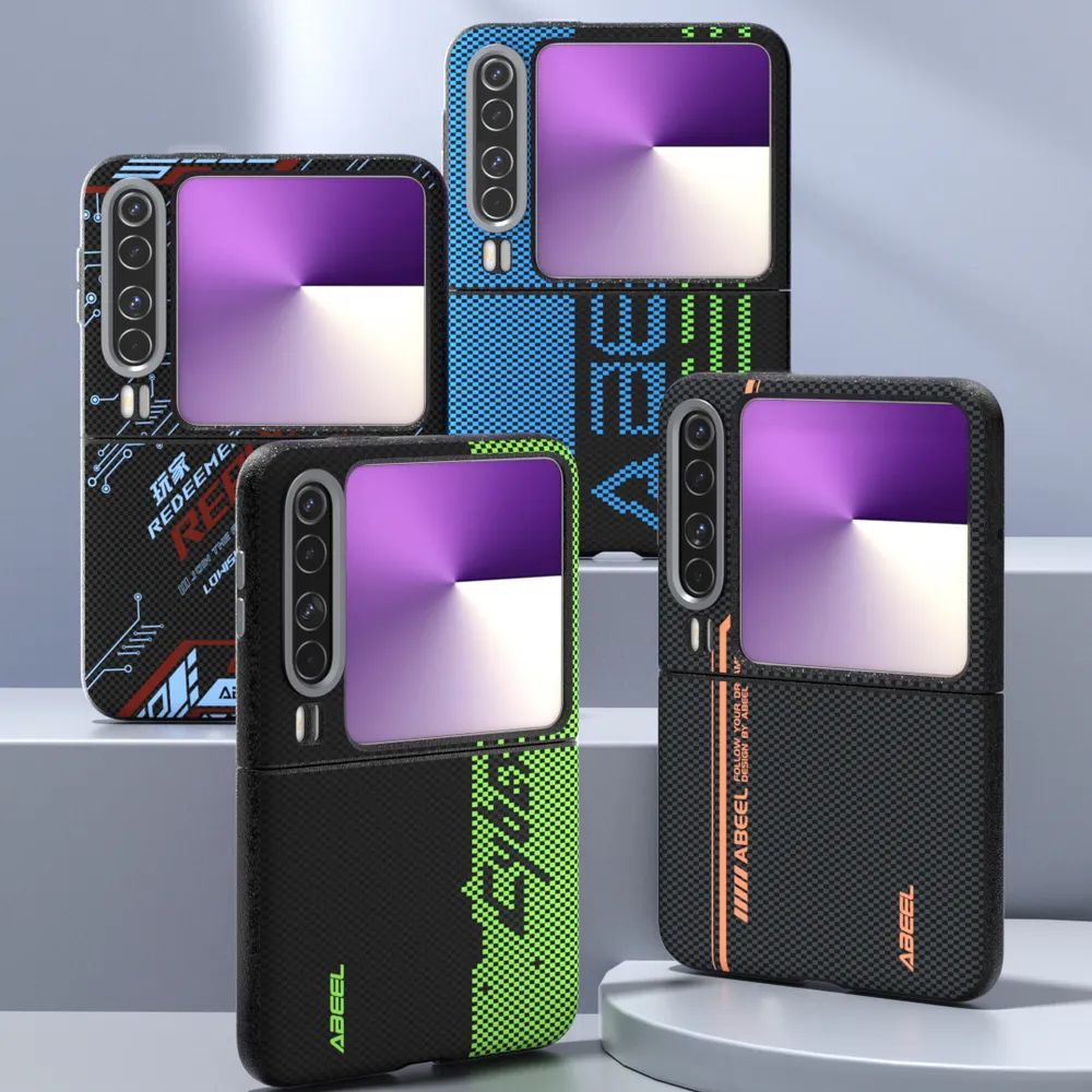 ABEEL For Huawei Pura X Case Compatible with MagSafe Printed PC TPU Aluminum Alloy Leather Phone Cover