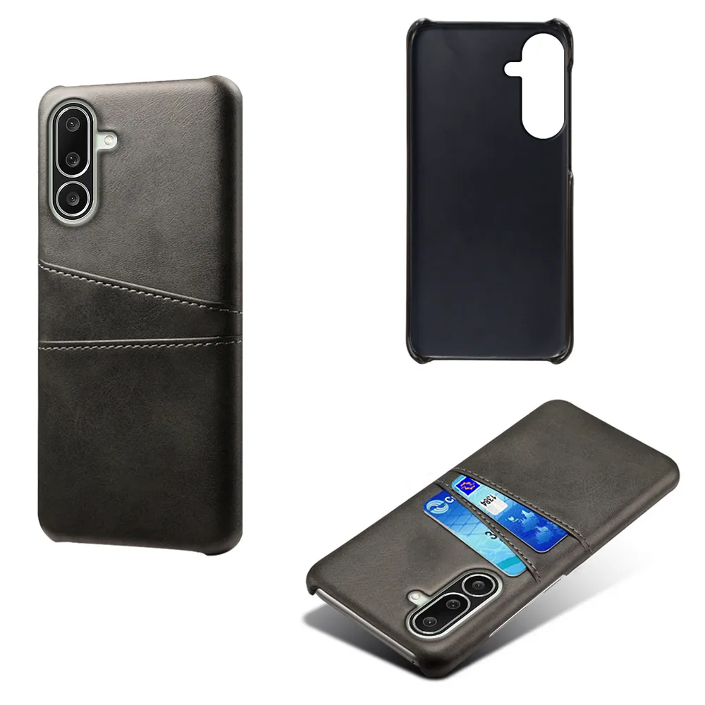 For Samsung Galaxy M56 5G Extra Thinness Premium Cowhide Leather Vintage Shockproof Hard PC Back Cover Case
