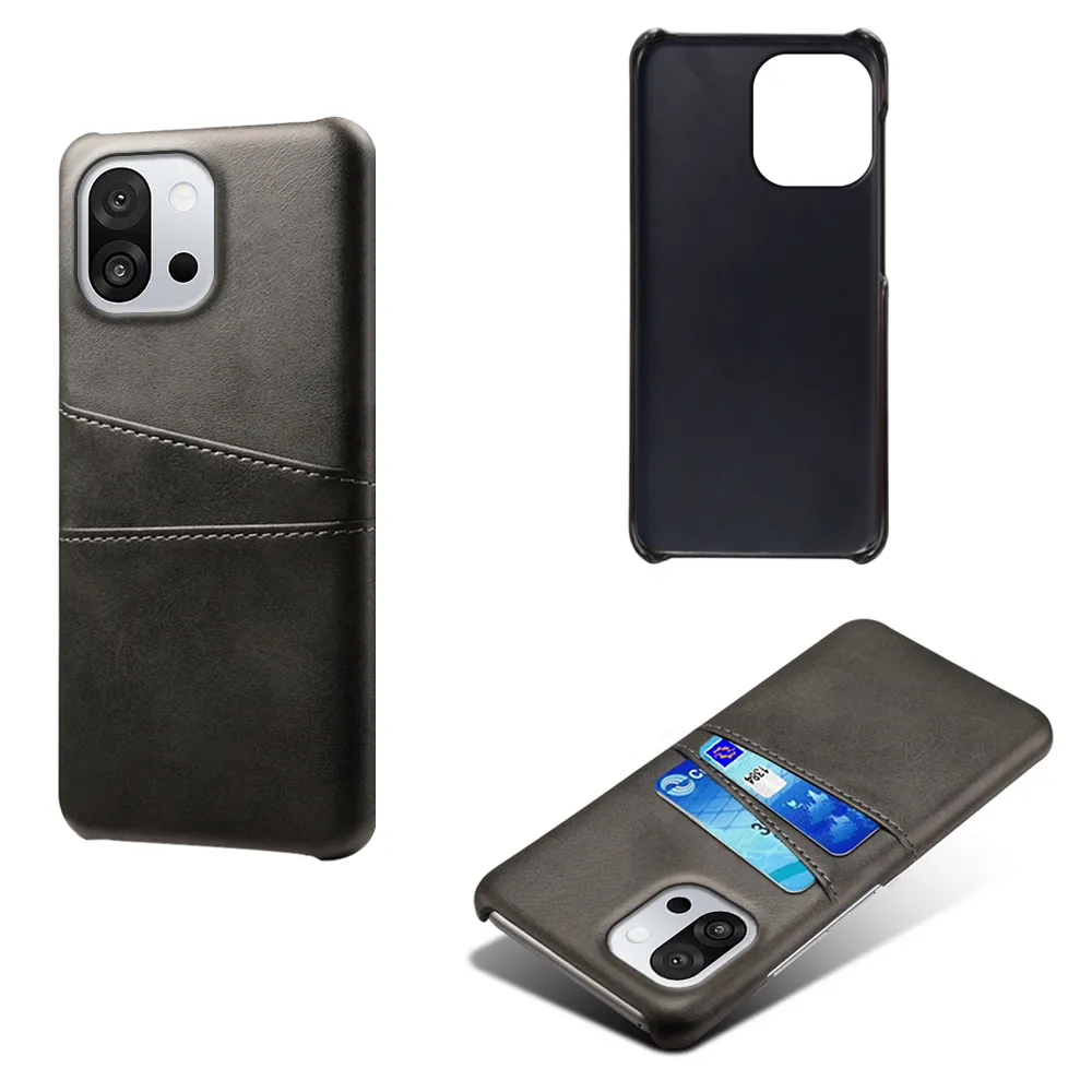 For Oneplus 13T Extra Thinness Premium Cowhide Leather Vintage Shockproof Hard PC Back Cover Case