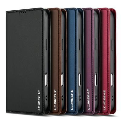 LC.IMEEKE L1 Series for iPhone 17 Pro Max Case PU Leather Wallet Stand Protective Phone Cover 