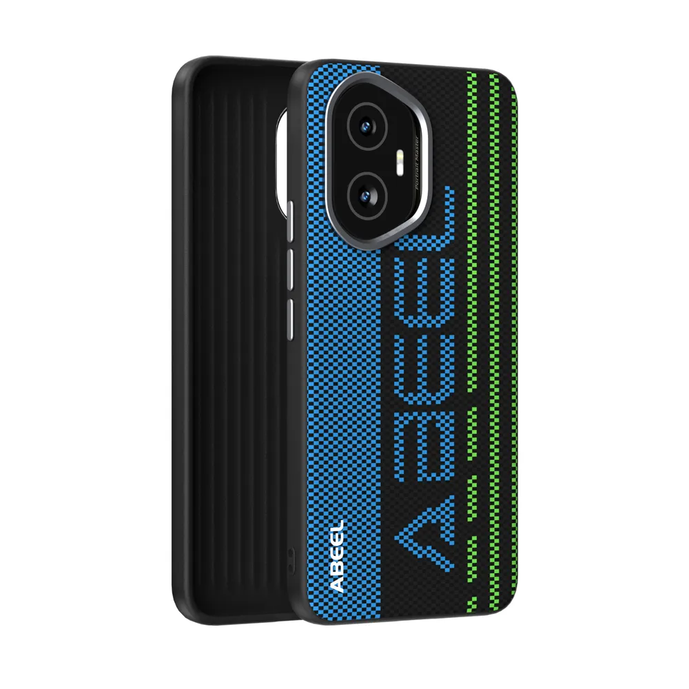 ABEEL For Honor 300 Case Compatible with MagSafe Printed PC TPU Aluminum Alloy Leather Phone Cover