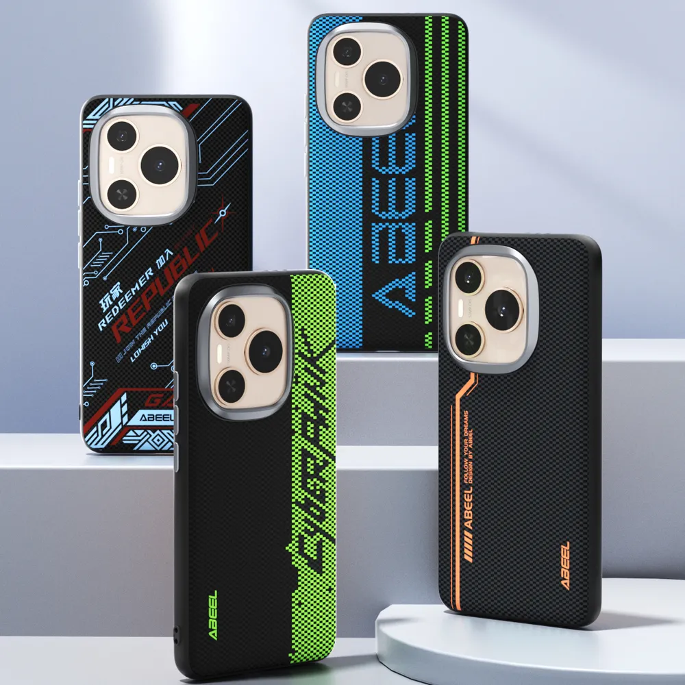 ABEEL For Honor Magic Power Case Compatible with MagSafe Printed PC TPU Aluminum Alloy Leather Phone Cover