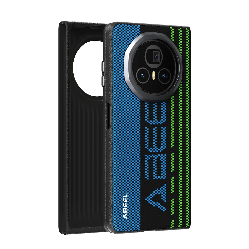 ABEEL For Honor Magic V3 Case Compatible with MagSafe Printed PC TPU Aluminum Alloy Leather Phone Cover