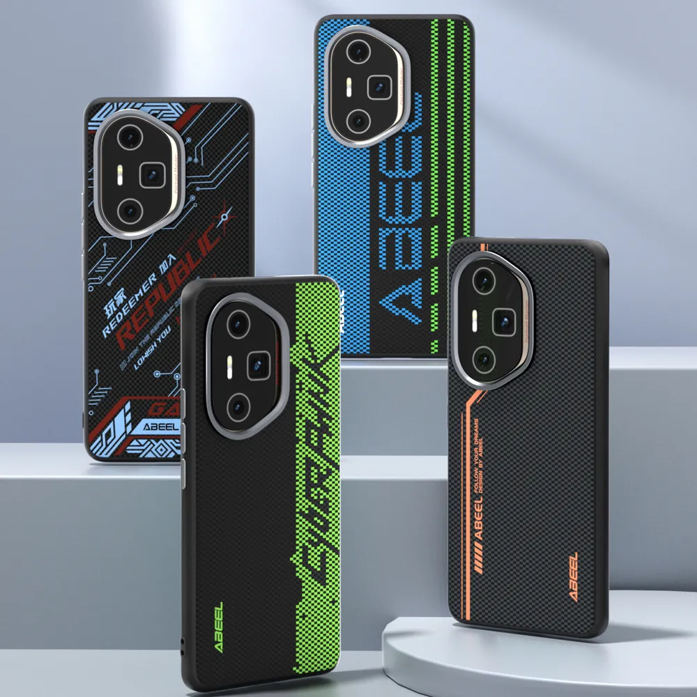 ABEEL For Honor 300 Ultra Case Compatible with MagSafe Printed PC TPU Aluminum Alloy Leather Phone Cover