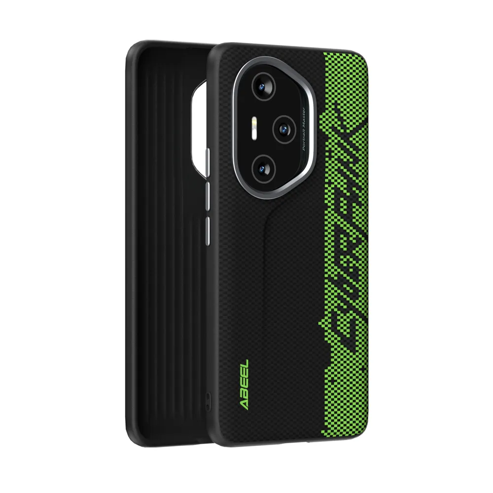 ABEEL For Honor 300 Pro Case Compatible with MagSafe Printed PC TPU Aluminum Alloy Leather Phone Cover