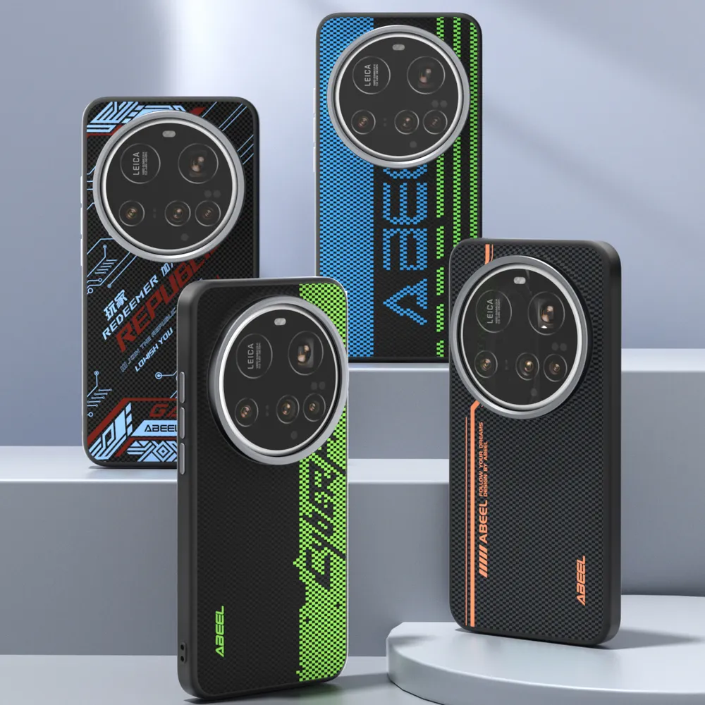 ABEEL For Xiaomi 15 Ultra Case Compatible with MagSafe Printed PC TPU Aluminum Alloy Leather Phone Cover