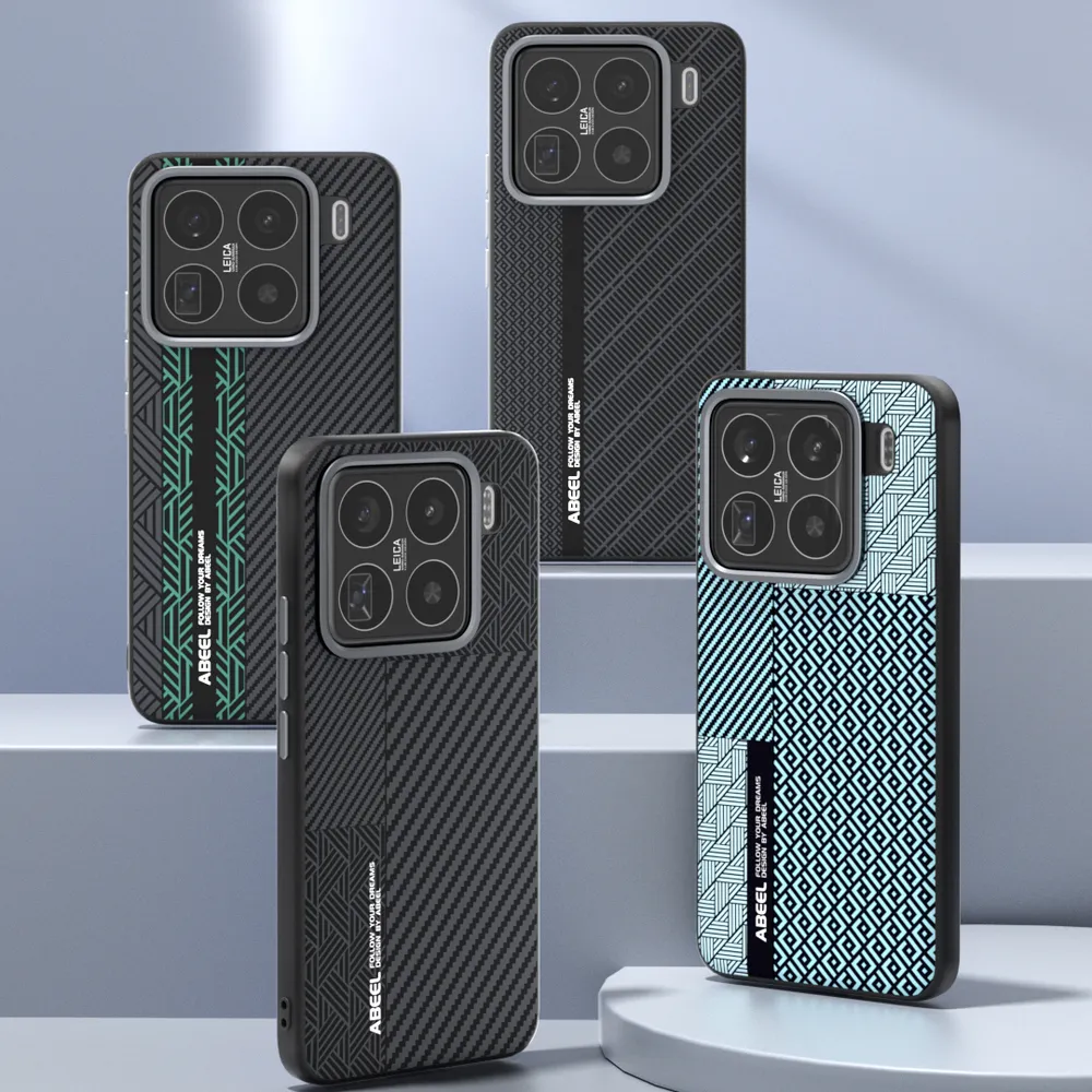 ABEEL Leading Series For Xiaomi 15 Pro Case Compatible with MagSafe Printed PC TPU Aluminum Alloy Leather Phone Cover