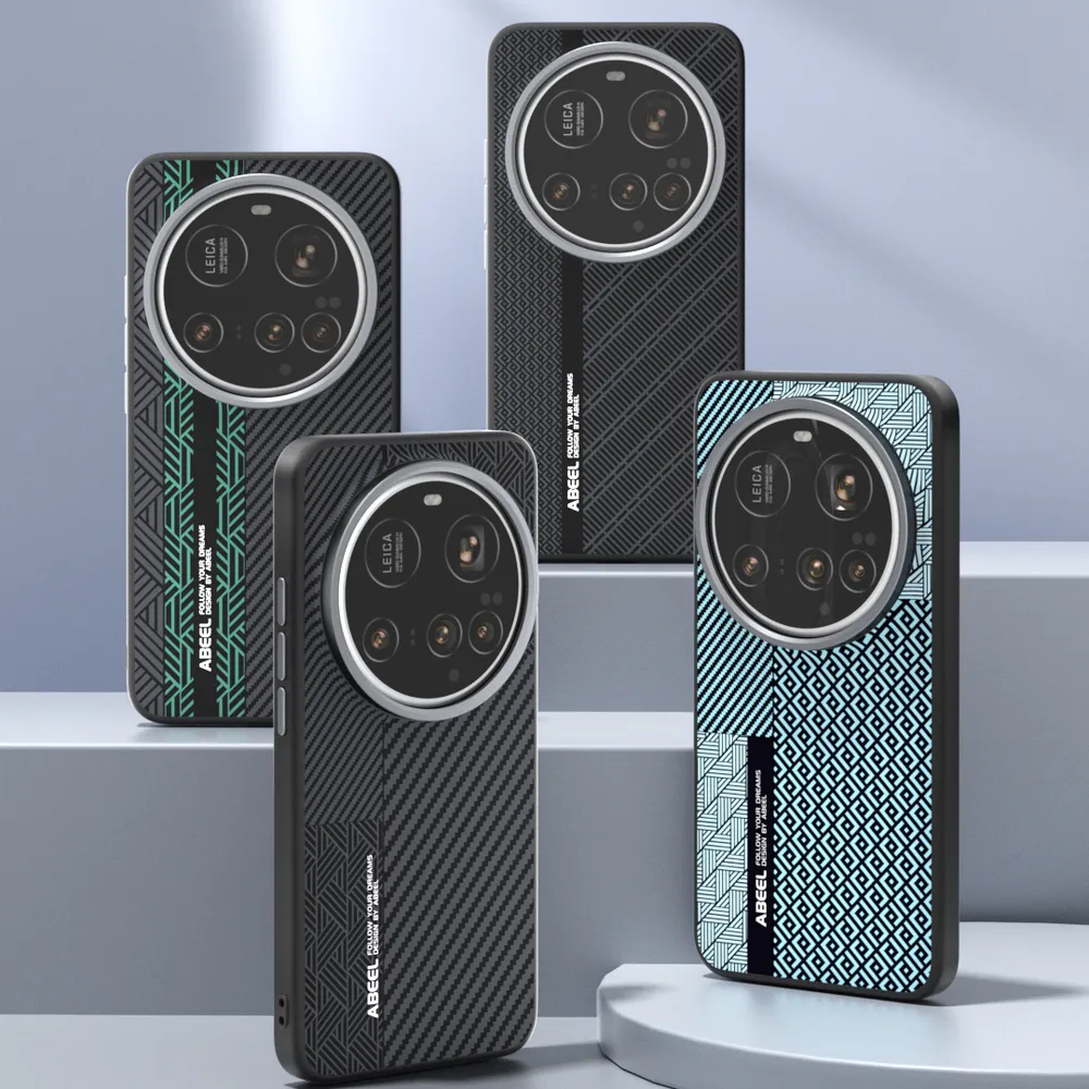 ABEEL Leading Series For Xiaomi 15 Ultra Case Compatible with MagSafe Printed PC TPU Aluminum Alloy Leather Phone Cover