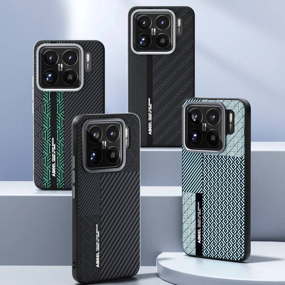 ABEEL Leading Series For Xiaomi 15S Pro Case Compatible with MagSafe Printed PC TPU Aluminum Alloy Leather Phone Cover