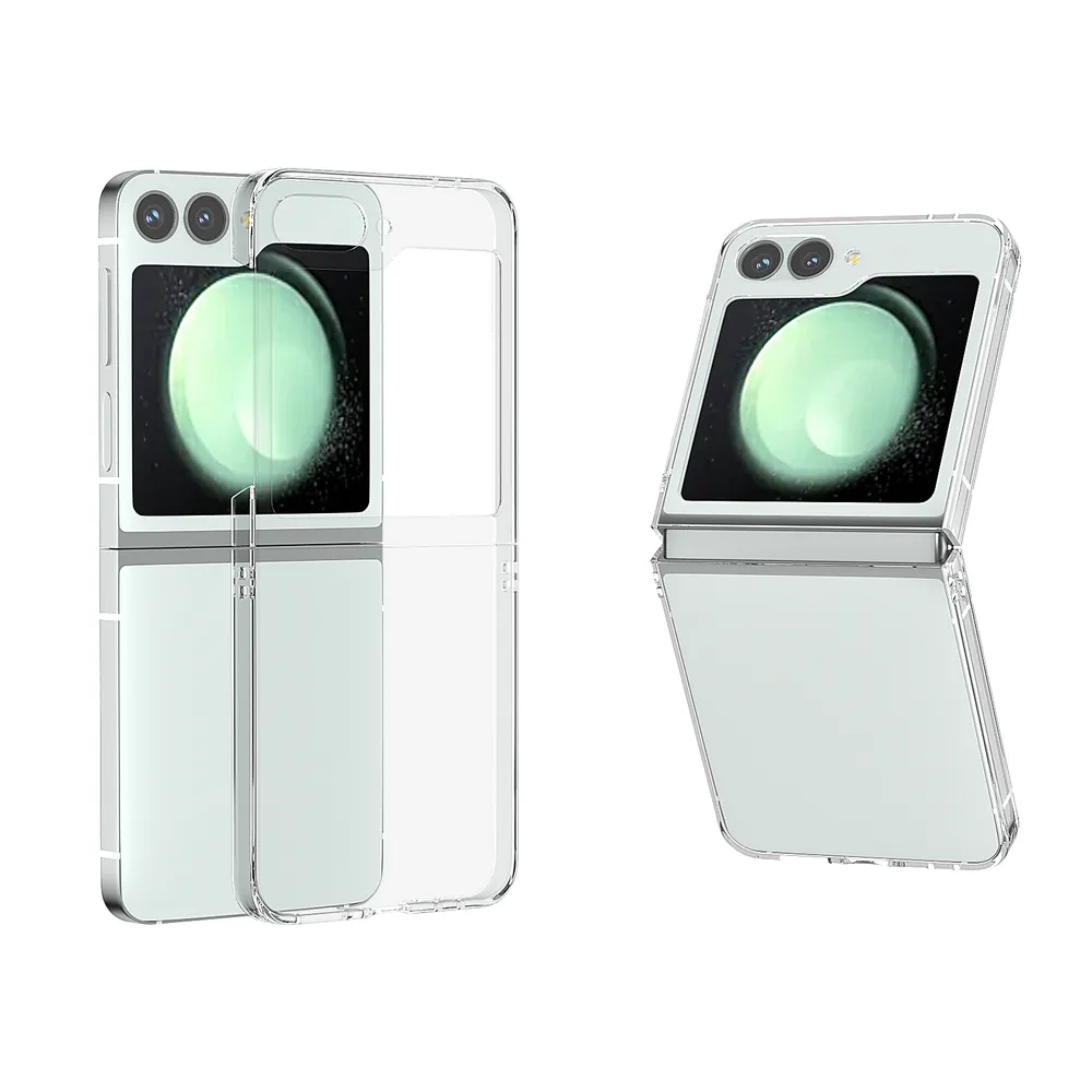 For Samsung Galaxy Z Flip 6 Fold Clear Case Anti-Drop Hard PC Phone Cover