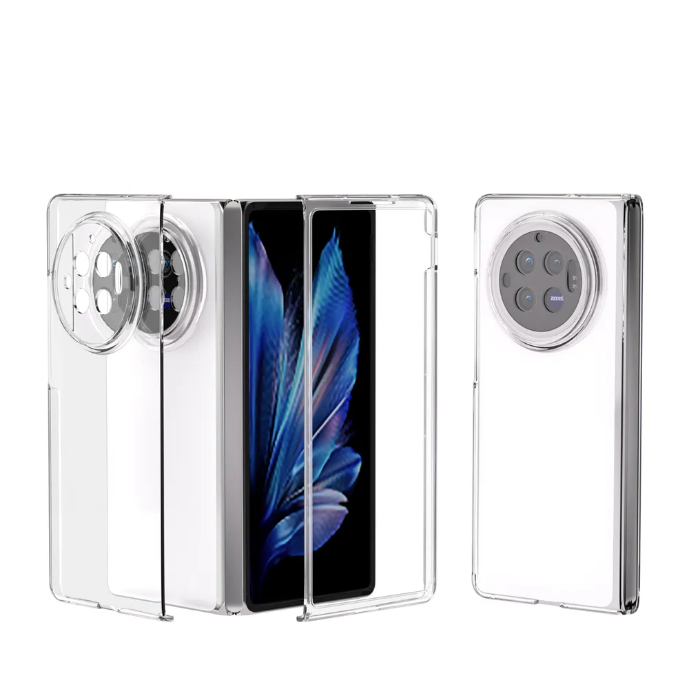 For Vivo X Fold 3 Fold Clear Case Anti-Drop Hard PC Phone Cover