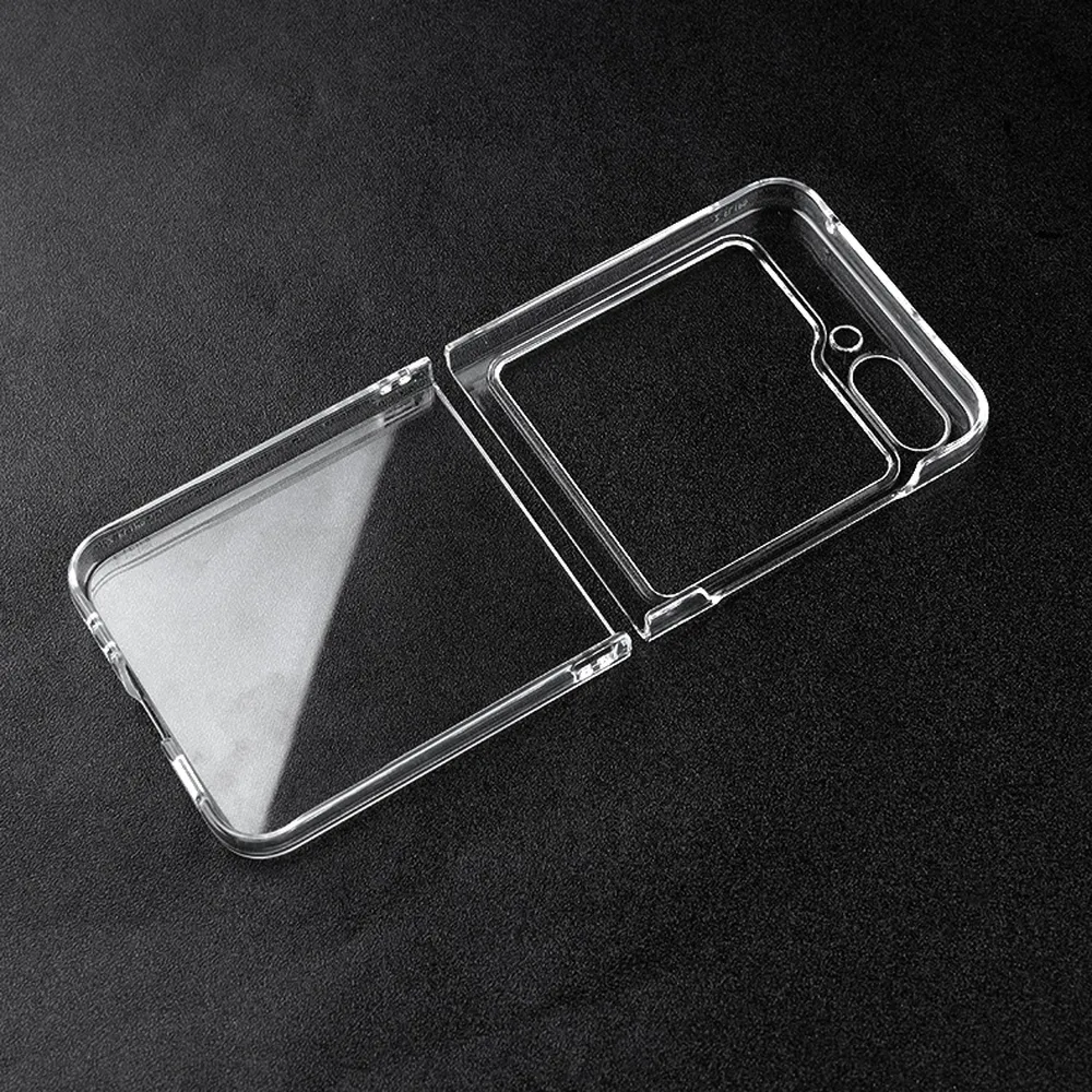 For Samsung Galaxy Z Flip 5 Fold Clear Case Anti-Drop Hard PC Phone Cover