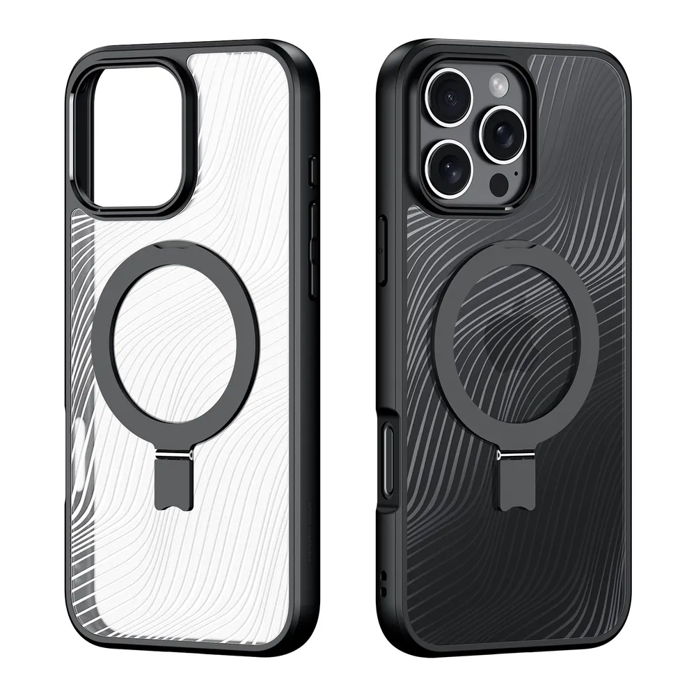 DUX DUCIS Aimo Series for iPhone 16 Pro Max Magnetic Phone Case TPU+PC Kickstand Cover (REACH Certification)