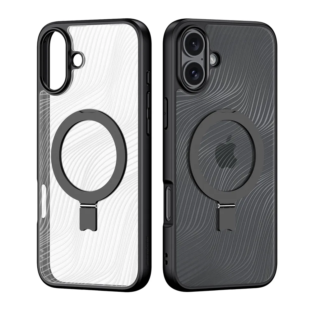 DUX DUCIS Aimo Series for iPhone 16 Plus Magnetic Phone Case TPU+PC Kickstand Cover (REACH Certification)