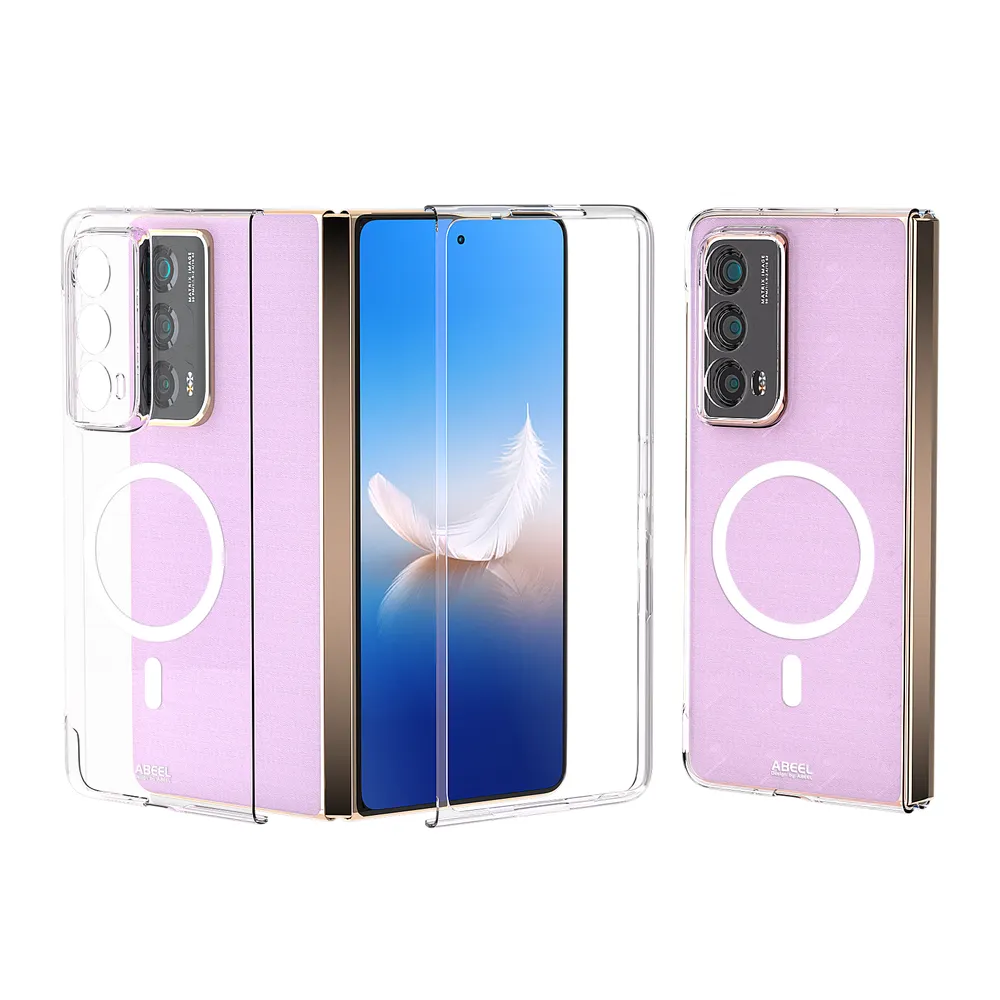 ABEEL MagSafe For Honor Magic Vs2 Clear Case Anti-Drop Hard PC Phone Cover