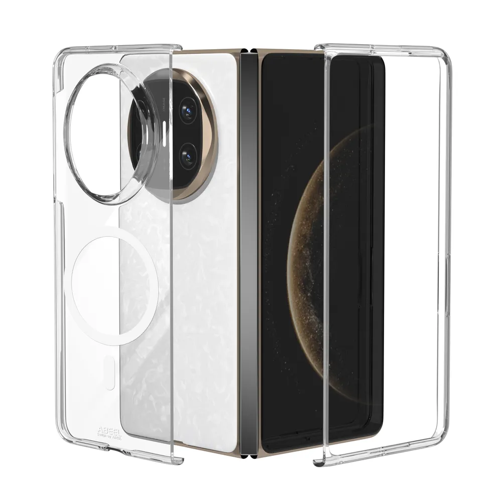 ABEEL MagSafe For Huawei Mate X6 Clear Case Anti-Drop Hard PC Phone Cover