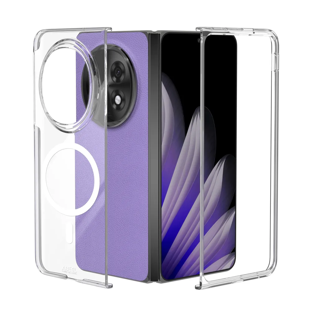 ABEEL MagSafe For Oppo Find N5 Clear Case Anti-Drop Hard PC Phone Cover