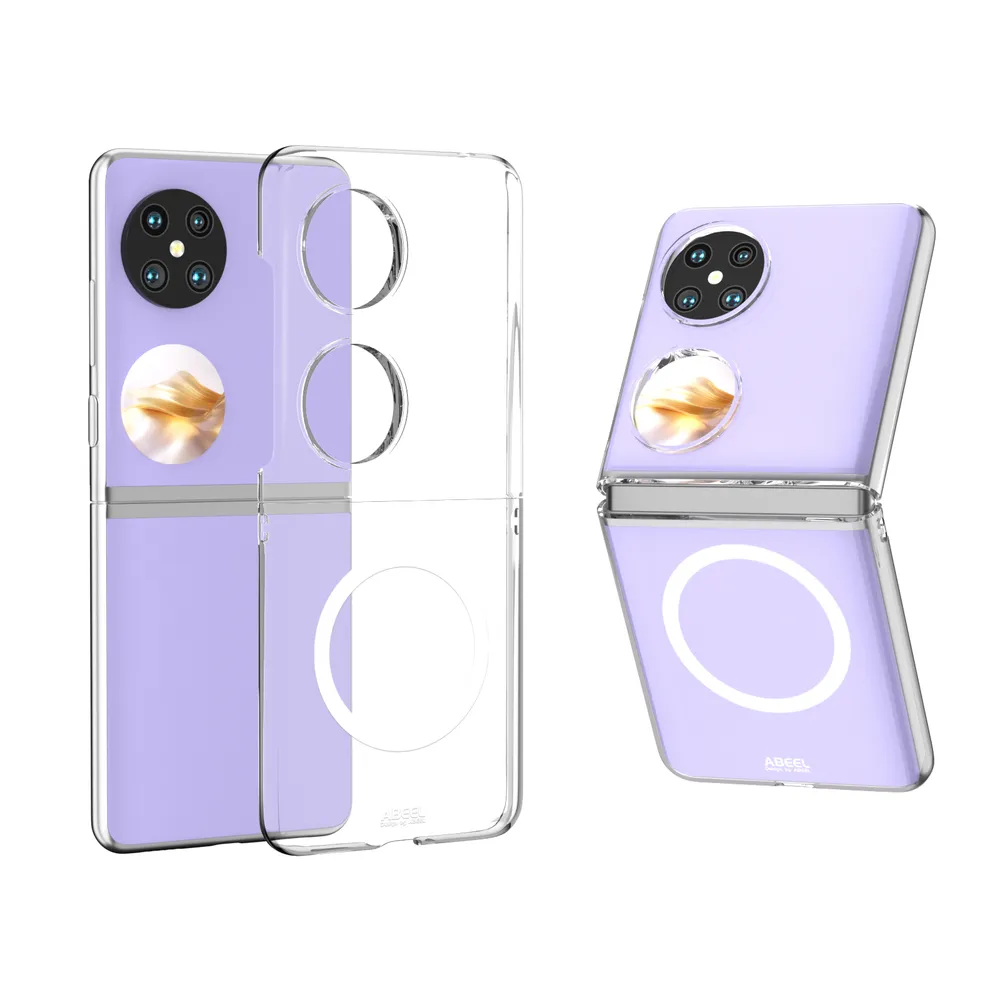 ABEEL MagSafe For Huawei Pocket 2 Clear Case Anti-Drop Hard PC Phone Cover