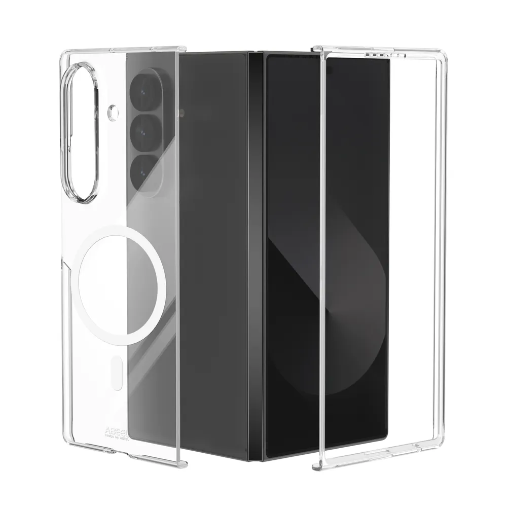 ABEEL MagSafe For Samsung Galaxy Z Fold 7 Clear Case Anti-Drop Hard PC Phone Cover