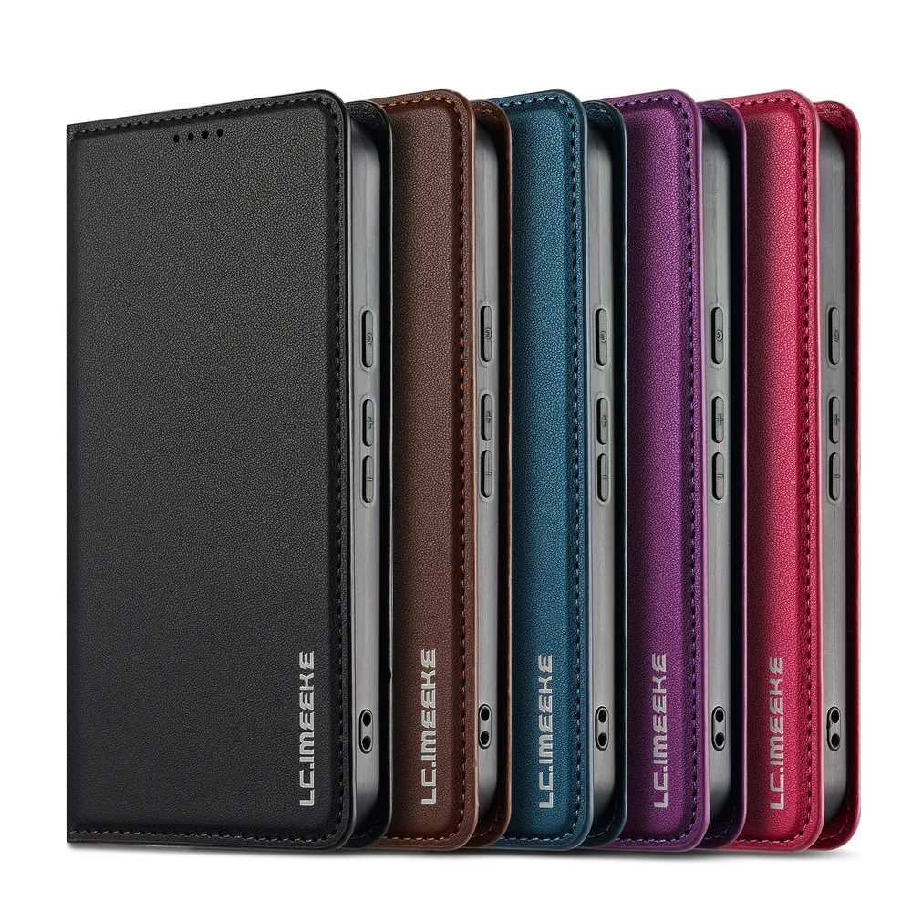 LC.IMEEKE L1 Series for Google Pixel 9A Case PU Leather Wallet Stand Protective Phone Cover 