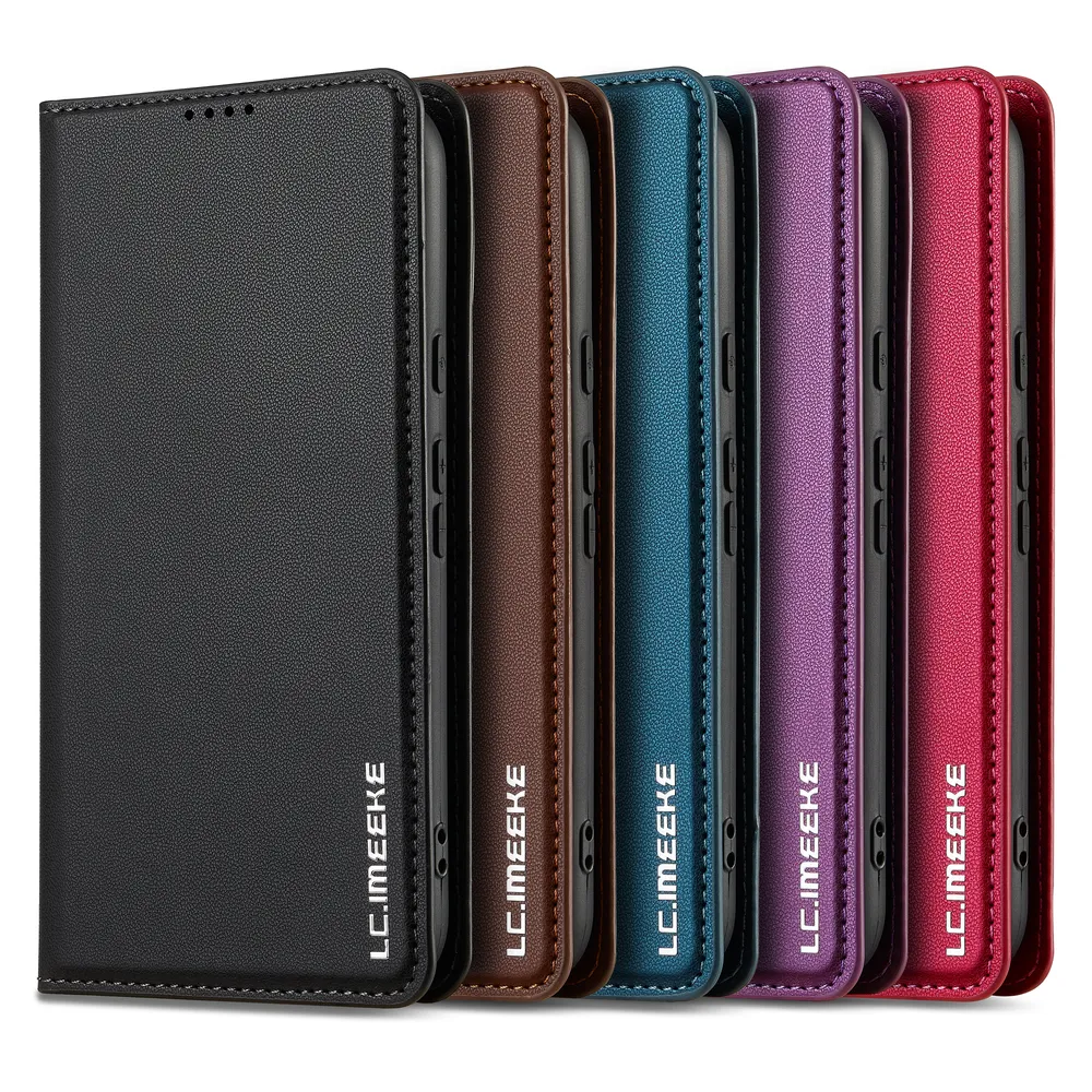 LC.IMEEKE L1 Series for Google Pixel 8 Pro Case PU Leather Wallet Stand Protective Phone Cover 