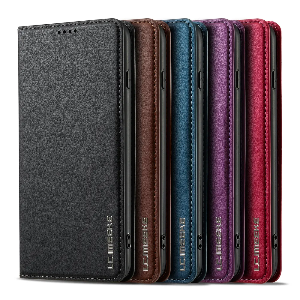 LC.IMEEKE L1 Series for iPhone 7 Plus / 8 Plus Case PU Leather Wallet Stand Protective Phone Cover 
