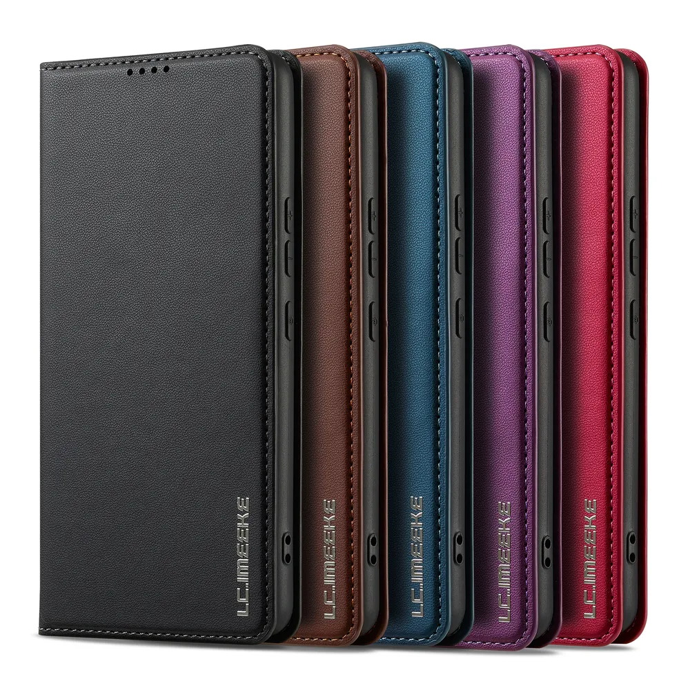 LC.IMEEKE L1 Series for Samsung Galaxy A52 5G Case PU Leather Wallet Stand Protective Phone Cover 