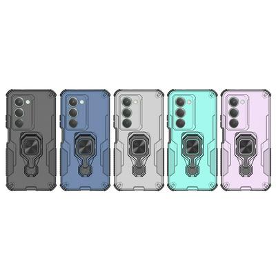 For Xiaomi Redmi 15（169.5mm）Case Rotatable Ring Kickstand PC + TPU Shockproof Phone Cover